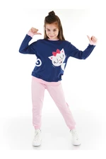 Denokids Cat Bead Girl Child Tracksuit