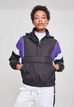 Women's 3-Tone Padded Tug Jacket Black/Ultraviolet/White