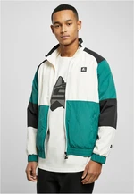 Starter Color Block Retro Jacket bleděbílá/tmavěsvěžezelená/černá