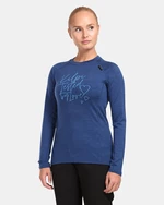 Women's functional T-shirt with long sleeves KILPI MAVORA TOP-W Dark blue