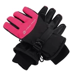 Pink and black girls' gloves with PTX ALPINE PRO Lordo membrane
