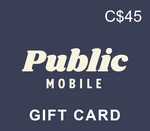 Public Mobile PIN C$45 Gift Card CA