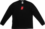 Tama Maglietta T-Shirt Long Sleeved Black with Red "T" Logo Unisex Black M