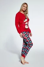 Cornette Snowman 671/348 Dámské pyžamo M červená