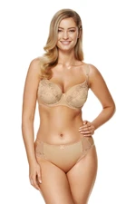 Gorteks Yvette embroidered padded bra beig