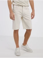 Cream men's denim shorts ONLY & SONS Avi - Men's