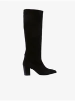 Black women's suede boots on heel Högl Dress Up - Women's