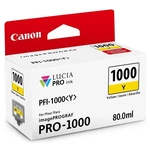 Cartridge Canon PFI-1000 Y, 80 ml (0549C001) žltá atramentová náplň • žltá farba • do tlačiarne Canon imagePROGRAF PRO-1000 • objem 80 ml