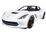 2014 Chevrolet Corvette Stingray C7 White 1/24 Diecast Model Car by Maisto