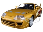 Slap Jacks Toyota Supra Gold "Fast &amp; Furious" Movie 1/24 Diecast Model Car by Jada