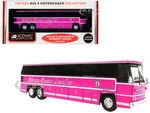 1980 MCI MC-9 Crusader II Intercity Coach Bus Pink "Allstate Charter Lines Inc." "Vintage Bus &amp; Motorcoach Collection" 1/87 (HO) Diecast Model by