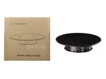 Rotary Display Turntable Stand Medium 10 Inches with Black Top for 1/64 1/43 1/32 1/24 1/18 Scale Models by Autoart