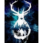 DIY 5D Diamond Painting Animal Deer Diamond Embroidery Cross Stitch Drill Christmas Gift Home Wall Decoration