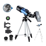 [EU Direct] AOMEKIE 40070 66X HD Astronomical Telescope 70MM Refractor Telescope Erecting Eyepiece 3X Barlow Lens Finder