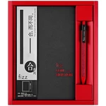 Fizz FZ335009 Notebook & Gel Pen Gift Box Set Thicken Business Hard Cover A5 Writing Notebook 0.5mm Black Ink Gel Pen St