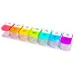 AIMO 14 Cells Weekly Pill Organizer Open Left and Right Friendly Travel 7 Day Pill Box Case 2 Times a Day Large Compartm