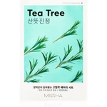 Missha Airy Fit Tea Tree plátenná maska s čistiacim a osviežujúcim účinkom pre citlivú pleť 19 g