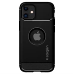 Kryt na mobil Spigen Rugged Armor na Apple iPhone 12 mini (ACS01743) čierny ochranné pouzdro • pro telefony Apple iPhone 12 mini • přístupné konektory