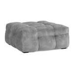 Sivý zamatový puf Windsor & Co Sofas Vesta