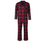 Barbour Tartanový pyžamový set Barbour Laith PJ Set - Red Tartan