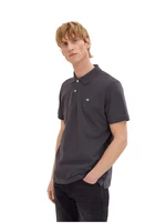 Dark gray men's polo shirt Tom Tailor - Men