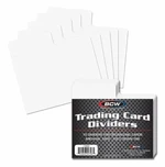 Oddělovače na karty BCW Trading Card Dividers Standard Size Horizontal - 10 ks