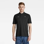 G-STAR Polo T-shirt - Logo wallpaper polo black