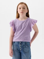 GAP Kids' T-shirt with ruffles - Girls