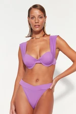 Trendyol Purple Underwire Bikini Top