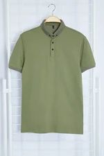 Trendyol Khaki Regular/Normal Cut Polo Neck T-shirt