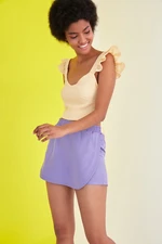 Trendyol Lilac Waist Elastic Short & Bermuda