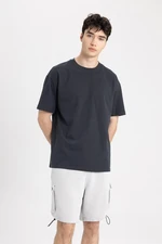 DEFACTO Boxy Fit Crew Neck Short Sleeve Basic T-Shirt