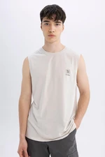 DEFACTO Regular Fit Printed Crew Neck Undershirt