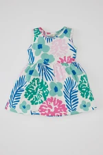 DEFACTO Baby Girl Patterned Sleeveless Dress