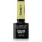 Claresa SoakOff UV/LED Color Candy gélový lak na nechty odtieň 6 5 g