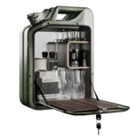 Minibar / canistră - Bar Cabinet, Army Green, 6 variante- Danish Fuel Variantă: Walnut