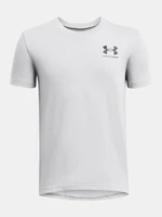 Under Armour UA B Sportstyle Left Chest SS Triko dětské Šedá