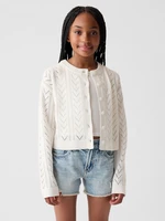 GAP Cardigan dětský Bílá