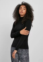 Women's basic turtleneck black