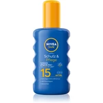 Nivea SUN Protect & Moisture sprej na opaľovanie SPF 15 200 ml