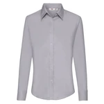 Grey lady-fit shirt Oxford Fruit Of The Loom