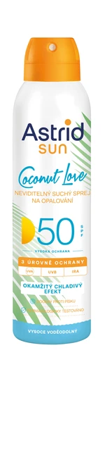 Astrid Neviditelný suchý sprej na opalování SPF 50 Sun 150 ml