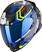 Scorpion EXO 491 SPIN Black/Blue/Neon Yellow 2XL Kask