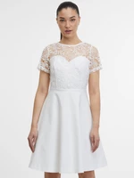 White women's dress with lace ORSAY