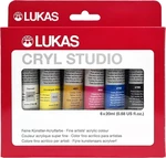Lukas Cryl Studio Acrylic Paint Cardboard Box Set Acrylfarben 6 x 20 ml