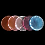 Round Crystal Jade Stone Holder High Qulity Colorful Eyelash Extension Glue Adhesive Stereo Glass Pallet Grafting Makeup Tools