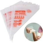 100 PCS Disposable Pastry Bag S/M/L Piping Bag Icing Fondant Cream Squeeze Cream Bag Dessert Decorators Pastry Tip Nozzle Bags