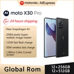 Global ROM Motorola moto X30Pro 5G 200MP Triple Camera Dolby ATMOS Snapdragon8+ Gen1 Chip 144hz Screen 125W Nitride Fast Charge