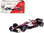 Alfa Romeo C42 77 Valtteri Bottas F1 Formula One "Bahrain Grand Prix" (2022) with Display Case 1/43 Diecast Model Car by Bburago