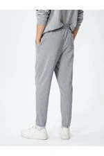 Koton 4WAM40003MK Men's Cotton Tracksuit Bottoms GRAY